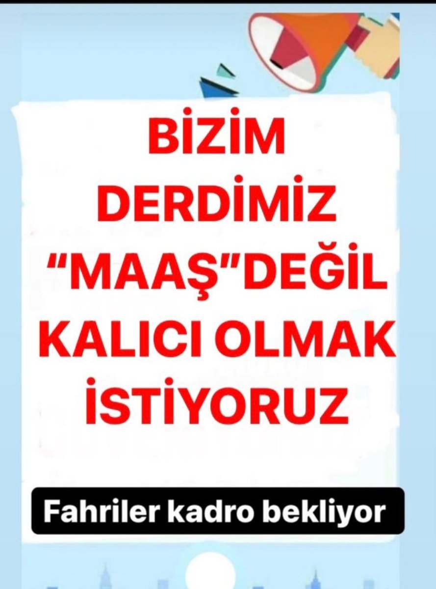 Her kesim sevindirildi. Sıra Fahri Kur'an kursu öğreticilerinde. Haklı mücadelemiz #sözleşme ile taçlansın

#FahrilerSecimeKırgınGitmesin

<a href="/RTErdogan/">Recep Tayyip Erdoğan</a> <a href="/mehmetsaityaz/">Mehmet Sait YAZ</a> 
<a href="/erkanakcay45/">Erkan Akçay</a>  <a href="/dbdevletbahceli/">Devlet Bahçeli</a> <a href="/_cevdetyilmaz/">Cevdet Yılmaz</a>  <a href="/AvOzlemZengin/">Av. Özlem Zengin 🇹🇷</a> <a href="/AyanNilhan/">Nilhan AYAN</a>