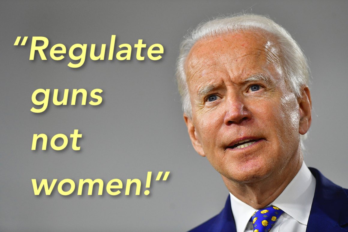 Best campaign slogan ever @POTUS @JoeBiden 
#RegulateGunsNotWomen