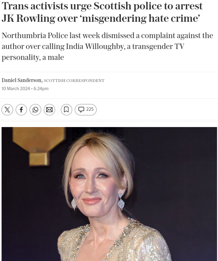 OkayBiology's tweet photo. Trans activists are reporting JK Rowling to the Scottish Police after the English police refused to prosecute an innocent woman.
#WastingPoliceTime
#NobodyLikesAGrass #StopTheWitchHunt 🏴
https://t.co/D2noFf3962 https://t.co/HUA5HLRZ1U