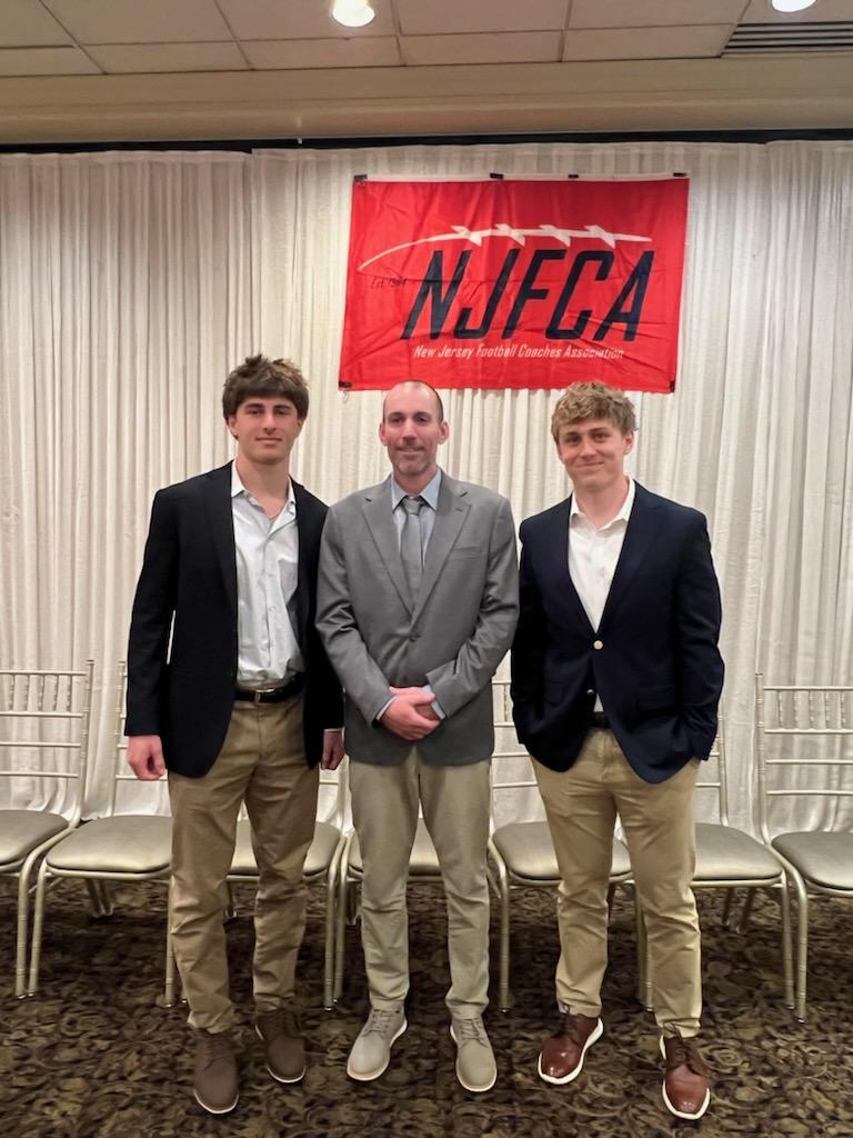🚨 Congratulations to <a href="/MattDavino/">Matthew D’Avino</a> and <a href="/jr_schmelzer/">Michael Schmelzer Jr</a> for being recognized by the NJFCA Super 💯 Banquet today‼️ And congrats to our OC Sean Carty being recognized as the Central Jersey Assistant COY‼️ #TAG <a href="/PrincipalPino/">Heather Pino-Beattie</a> <a href="/MHSCougarSports/">MHS Athletics</a> <a href="/coach_cahill/">Kevin Cahill</a> <a href="/Coach__Trox/">John Troxell</a> <a href="/CJSportsRadio/">Central Jersey Sports Radio</a>