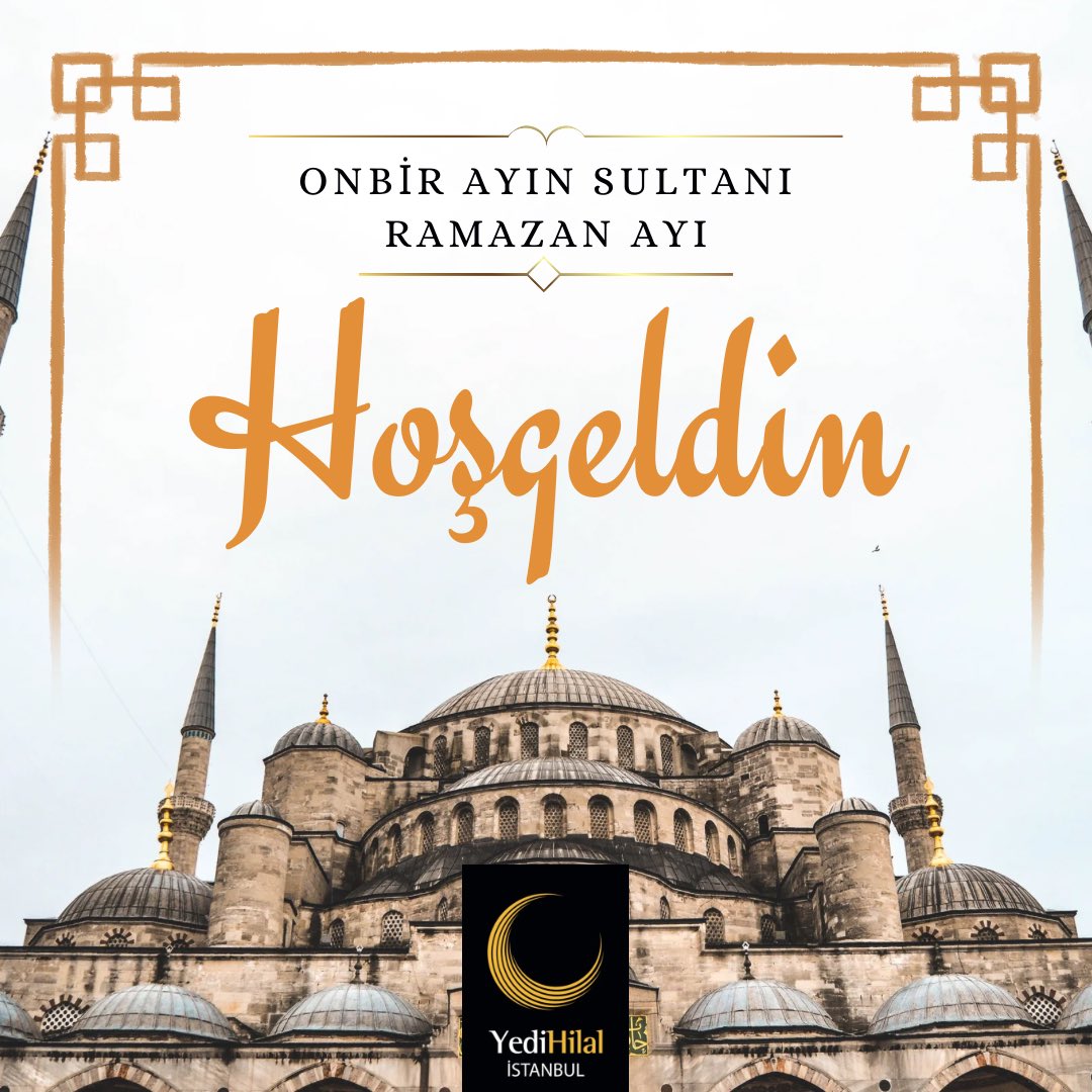 YediHilalist's tweet photo. HOŞ GELDİN ONBİR AYIN SULTANI RAMAZAN🌙

#Ramazan2024 https://t.co/W5mgTBi17U