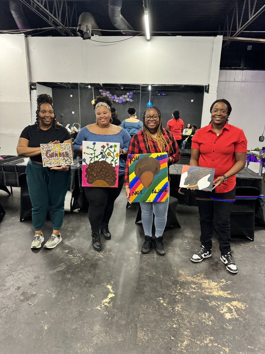 The BPDA had an amazing time yesterday painting and discussing HIV awareness and mental health