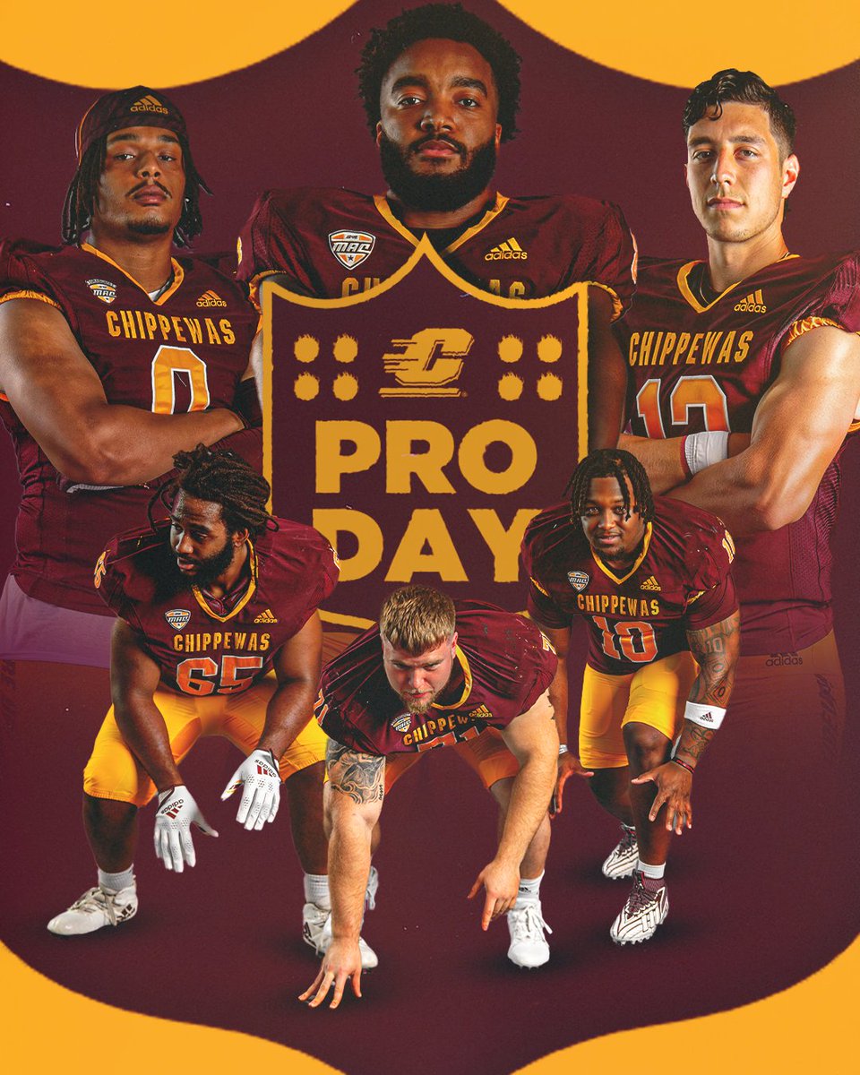 🏈 @cmu_football to host @nfl Pro Day on Tuesday morning! 6️⃣ Chippewas to participate in drills including Kenny Brewer III, Jacques Bristol, Deiyantei Powell-Woods, Robi Stuart, Jake Walrath, and Maurice White! 📰 bit.ly/48ThynU #FireUpChips 🔥⬆️🏈