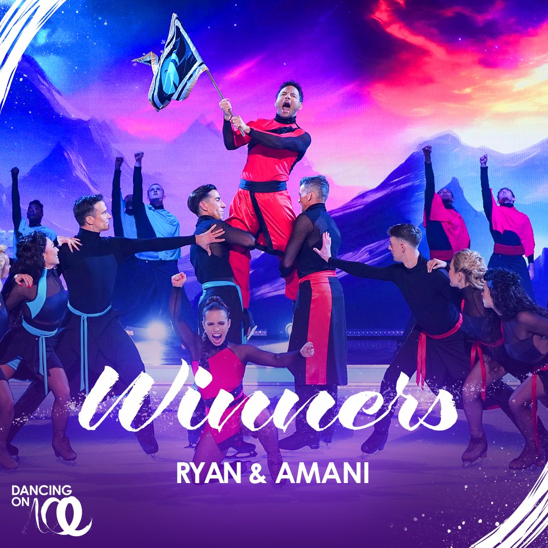 Your 2024 winners, Ryan and Amani! ❄️ #DancingOnIce