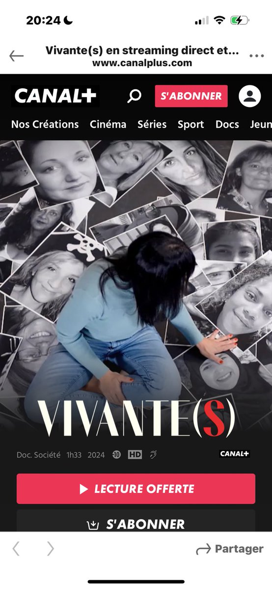 Écoutez, regardez ce soir en accès libre sur Canal plus. Un film sur les violences faites aux femmes et feminicide . #feminicide#violencesfaitesauxfemmes