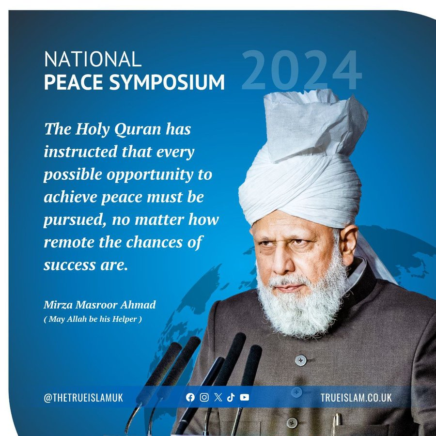 One of the greatest obstacles to modern day peace is propaganda from governments & media that seek to fuel ignorance, fear, hate & divide. We must elevate #VoicesForPeace over war.

'Do not confound truth with falsehood, and Do not hide the truth'​ (Quran 2:43)

#PeaceSymposium