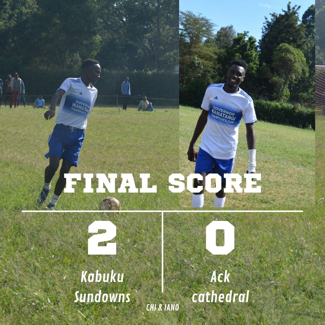 Leo nayo tume patana na proper opponent hats off to @ACK_CathedralFC, Yes we won but mpira mna cheza majamaa #FootballKE #We_Are_Sundowns Chi and Iano on the scoreboard