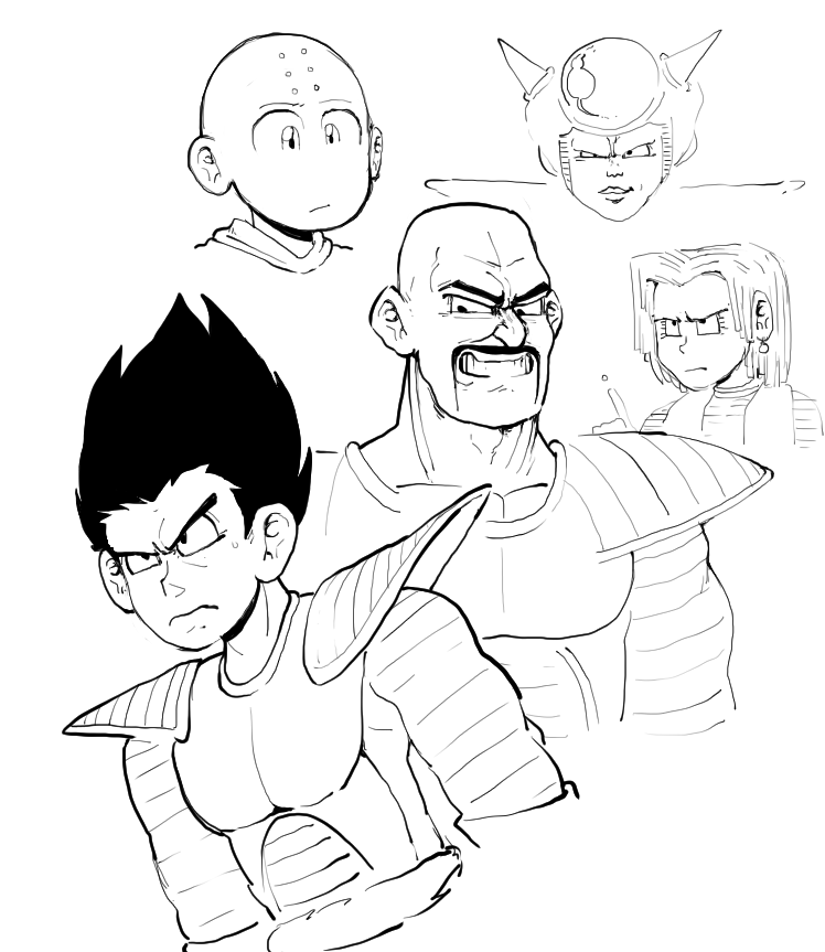 drew some dbz's from memory