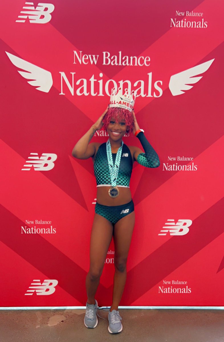 CoachNikeSpain's tweet photo. God Is Good❕Proud is an understatement. I am overly proud of my kid. She works her ass OFF. We are so Thankful for this opportunity for Kyn to display what God has given her. She’s placed 5th overall & now an #AllAmerican 🙌🏾‼️ #JrSnz #SheHere #AllAmerican #KynSpain #ProudMom https://t.co/iTrdxHK1FM