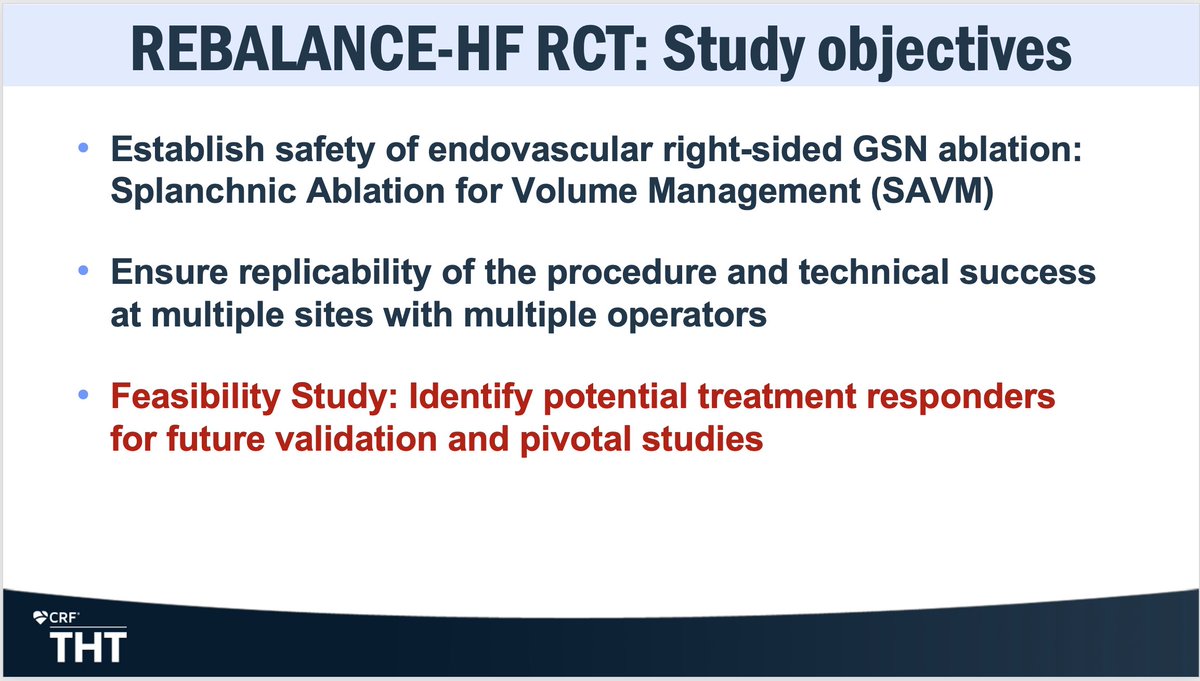 Marat Fudim, MD MHS (@fudimmarat) on Twitter photo đź”–Recap of THT #2
REBALANCE HF trial
➡️RCT to test the concept of splanchnic nerve ablation in a broad HFpEF population
➡️Establish safety in multicenter setting
➡️Identify treatment responders and inform future pivotal trial
SAVM➡️right-sided splanchnic nerve ablation
<a href="/HFpEF/">Sanjiv J. Shah, MD</a> đź”–Recap of THT #2
REBALANCE HF trial
➡️RCT to test the concept of splanchnic nerve ablation in a broad HFpEF population
➡️Establish safety in multicenter setting
➡️Identify treatment responders and inform future pivotal trial
SAVM➡️right-sided splanchnic nerve ablation
<a href="/HFpEF/">Sanjiv J. Shah, MD</a>