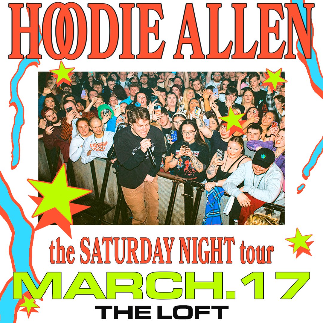 @hoodieallen takes the stage at The Loft one week from today! ✨ Snag your tickets now! 🎟: bit.ly/X-HoodieAllen3… #livemusicatl #livemusic #vinylatl #theloftatl #centerstageatl #atlantaga #atlantalivemusic