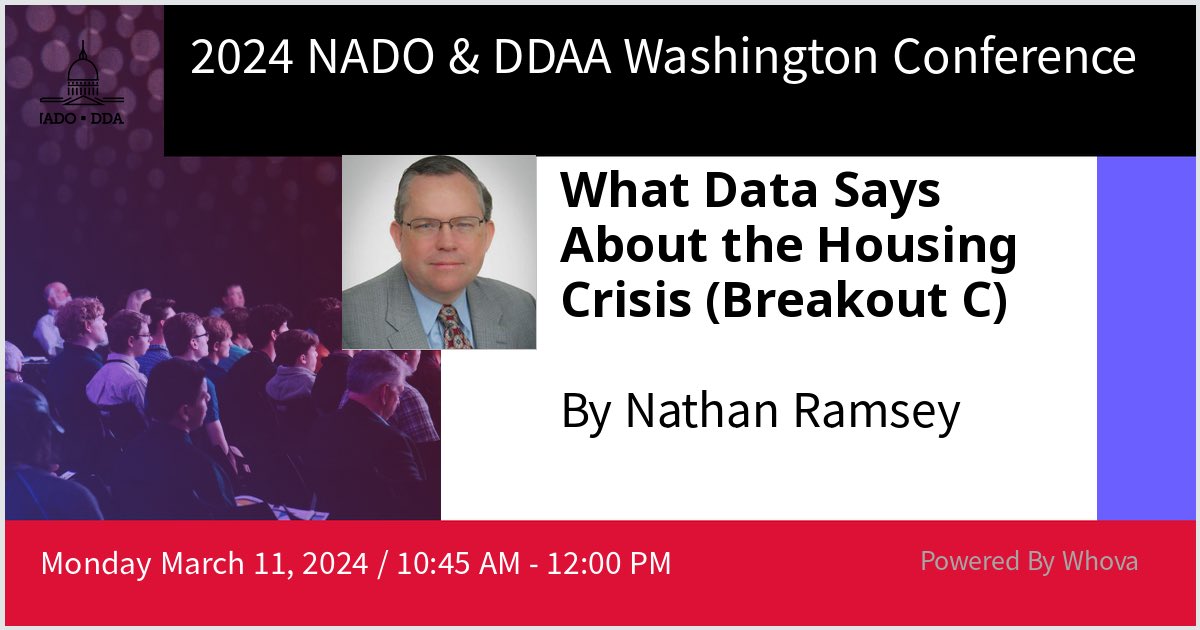 I will be a moderating a breakout session about the Housing Crisis at 2024 NADO & DDAA Washington Conference. Please join our breakout if you're attending the event! #WashCon24 @NADOWeb⁩ ⁦@DDAALDD⁩