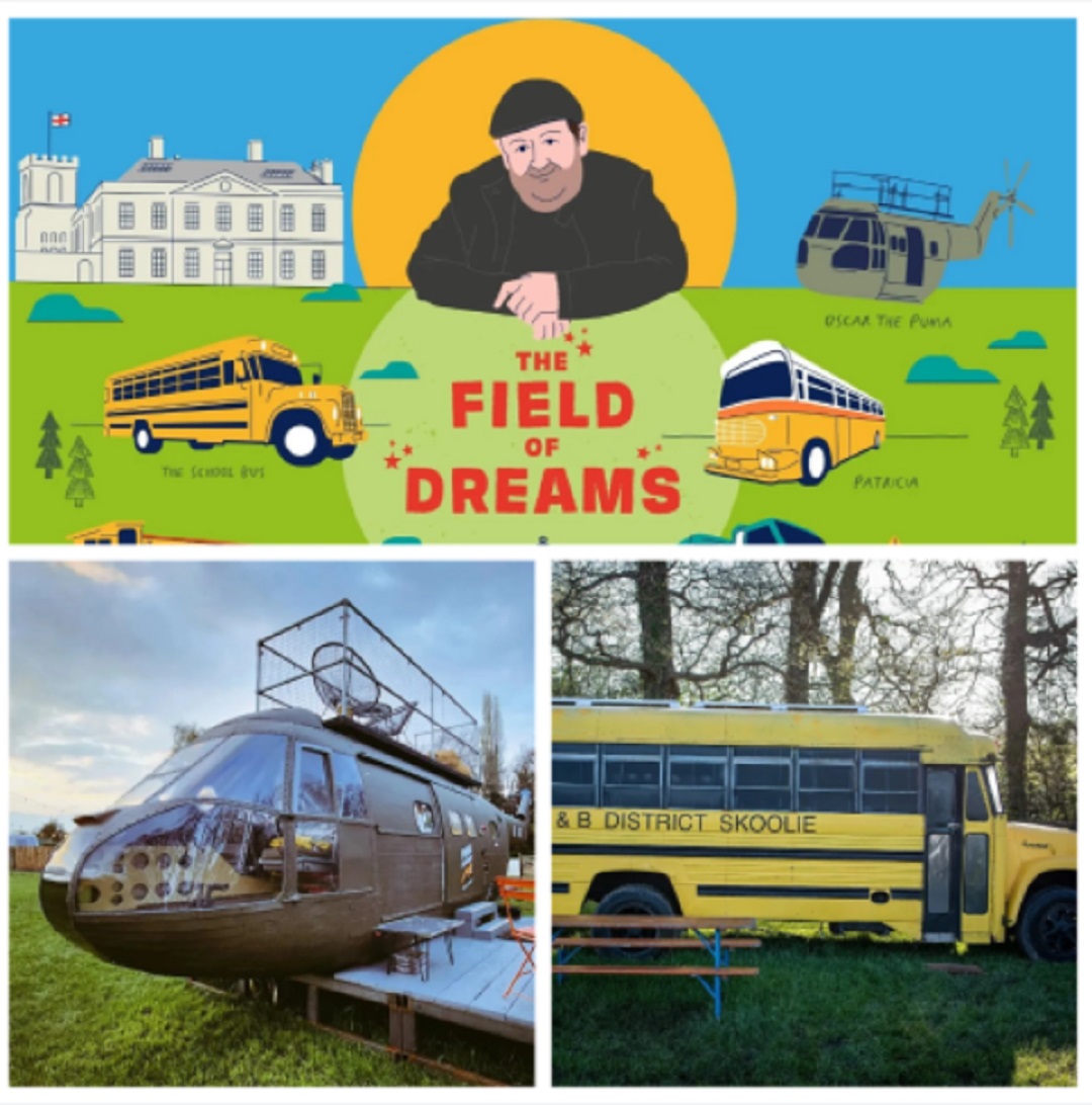 🏕️Johnny Vegas Field of Dreams Have you watched @JohnnyVegasReal Carry on Glamping on TV? The Field of Dream's is the country's coolest glamping site, featuring old, repurposed vehicles. Find out more & book here ⬇️ ow.ly/A5i850QLrqz #DerbyUK #Glamping #fieldofdreams