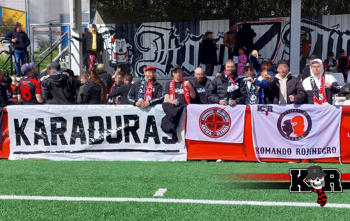 DESDE KOMANDO ROJINEGRO QUEREMOS AGRADECER A NUESTROS AMIGOS KARADURAS, ULTRAS DEL CD KARABANCHEL, POR LA INVITACIÓN Y EL RECIBIMIENTO DE SU GRUPO EN EL DÍA DE HOY.
HA SIDO UN HONOR EL TRATO RECIBIDO POR PARTE DE TODO EL GRUPO Y DE IGUAL FORMA SERÉIS RECIBIDOS EN AZUQUECA.