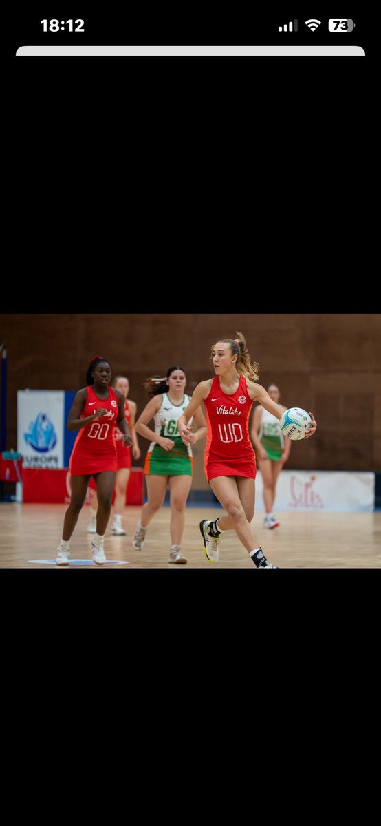 So so proud of Gracie and the England U17’s netball team at Netball Europe winning Gold 👏🌹🎉🤩