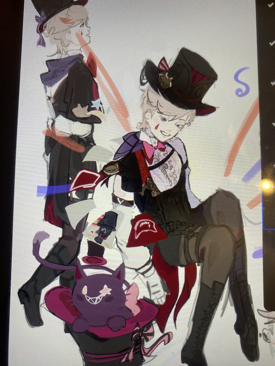 Kaguroi1's tweet photo. Yeah sketches r fun and all but im gonna post a good drawing soon ig..
#Genshin_Impact #Lyney #Genshin #Genshinfanart #Genshinlmpact #genshinimpactfanart https://t.co/y6vx2nwoIh