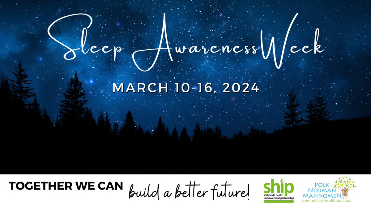 🌙 Get Ready for Sleep Awareness Week🛌

This week is all about improving your sleep health! Let's prioritize our sleep for a healthier, happier life! 💤 

For more information:
thensf.org/sleep-awarenes…

#PNMSHIP
#PNMBeWell #SleepAwarenessWeek #HealthyHabits #GoodNightSleep