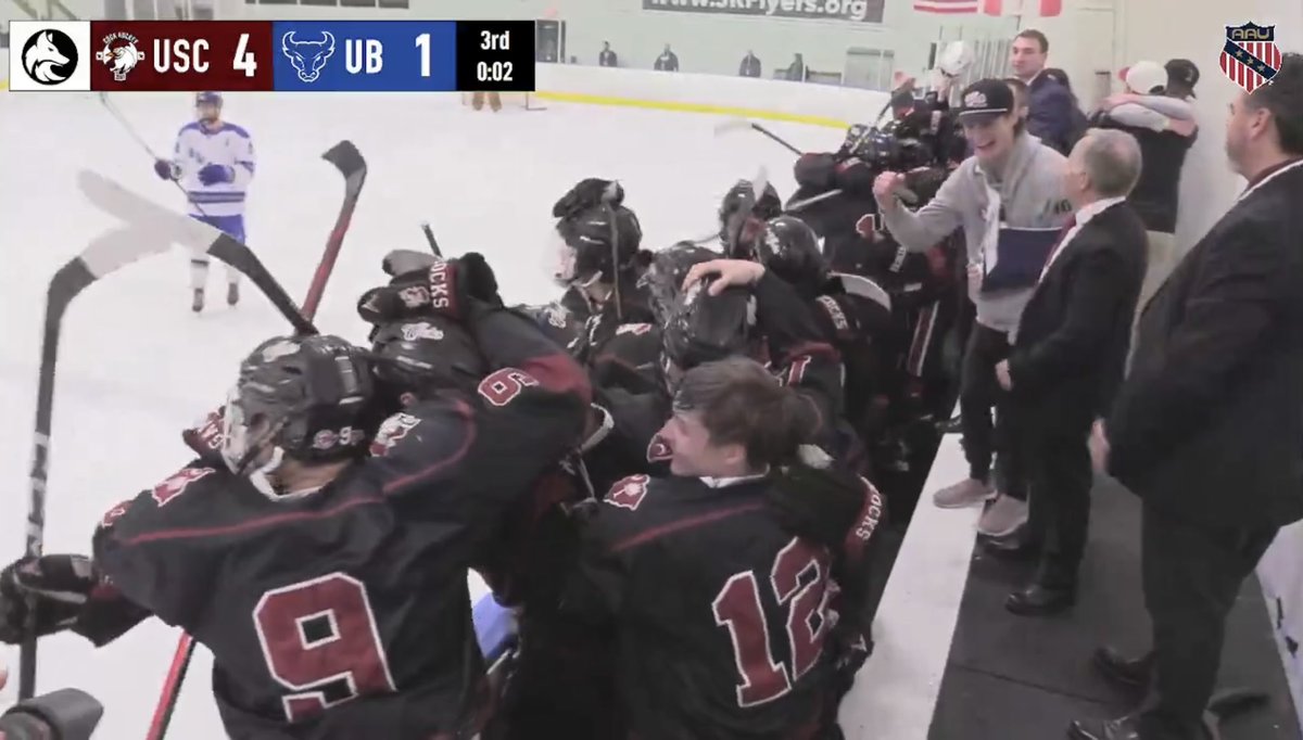 Cocksby90 (@cocks_by_90) on Twitter photo SAY HELLO TO YOUR AAU DIVISION 1 MENโS NATIONAL HOCKEY CHAMPIONS!!!!
YOUR SOUTH CAROLINA #GAMECOCKS!!!!! You can put Spurs on that one!!! LIGHT UP CAPSTONE GARNET!!!!
COCKS BY 90!!! <a href="/CockHockey/">Gamecock Hockey</a> #CB90 ๐ค๐ผ๐ฏ๐๐๐๐๐๐๐ SAY HELLO TO YOUR AAU DIVISION 1 MENโS NATIONAL HOCKEY CHAMPIONS!!!!
YOUR SOUTH CAROLINA #GAMECOCKS!!!!! You can put Spurs on that one!!! LIGHT UP CAPSTONE GARNET!!!!
COCKS BY 90!!! <a href="/CockHockey/">Gamecock Hockey</a> #CB90 ๐ค๐ผ๐ฏ๐๐๐๐๐๐๐