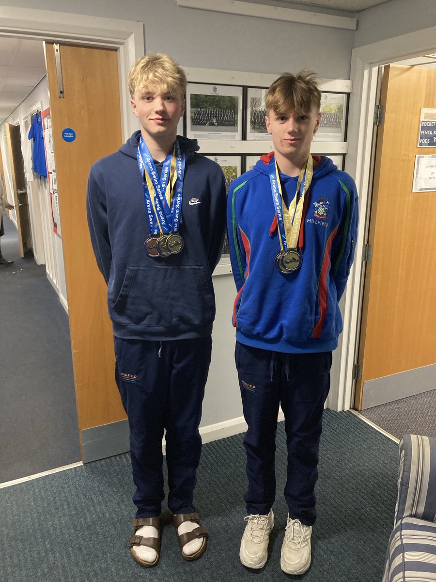 Big day today at the Millfield/Chelsea and Westminster qualifying meet. Congratulations to the boys who achieved several PBs. Wilf and Toby qualified for Olympic trials in April #bebrilliant ⁦@MillfieldSwim⁩ 👍👍🤩🤩🤩🎉🎉🎉🦅🦅🦅🦅🤩🤩🤩🤩