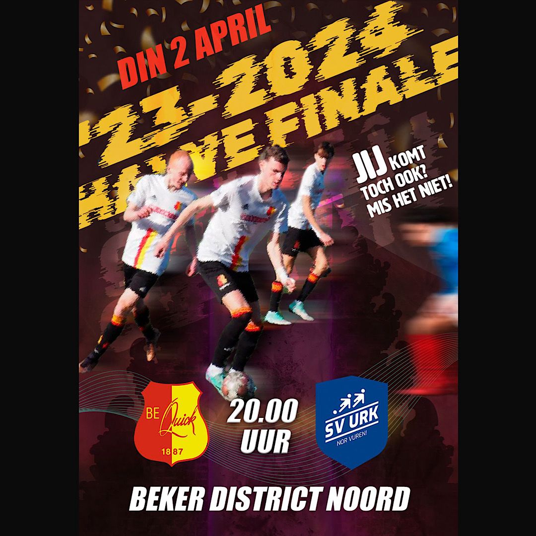 bq1887's tweet photo. Halve finale beker op de Esserberg! 🔴🟡🏆  Op dinsdag 2 april speelt onze O18 de halve finale tegen SV Urk O19. Bij een overwinning plaatst het team zich voor de grote finaledag op 1 juni. Alle support is meer dan welkom! ⚽️ https://t.co/FPMRMFNXal
