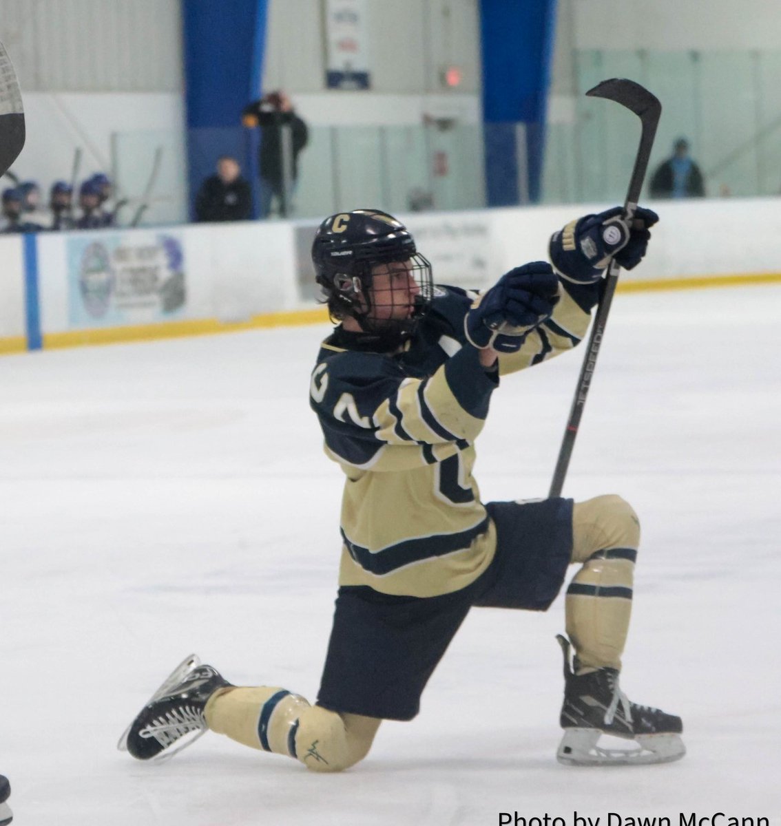 Congratulations to Chelsea's Keegan Montgomery for earning D3 Honorable Mention All-State by the Michigan High School Hockey Coaches Association. Montgomery led the Bulldogs with 29 goals and 34 assists on the season.