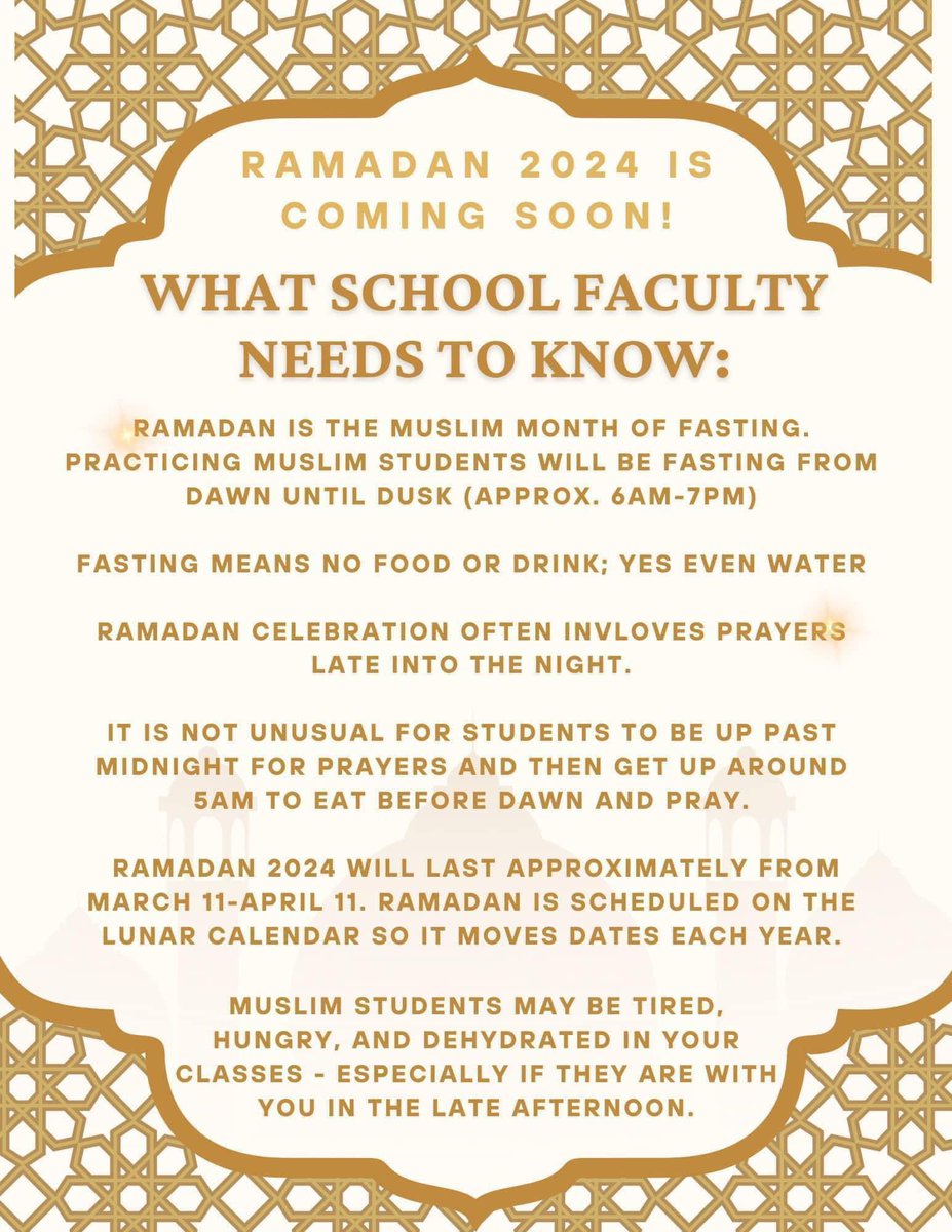 6thWithWright's tweet photo. “Muslims across the world are preparing for a month of fasting, spirituality and reflection this Ramadan. Each year millions of Muslims…challenge their self-restraint and bring them closer to God.” -USA Today #ramadan https://t.co/jI8k9P6rzp