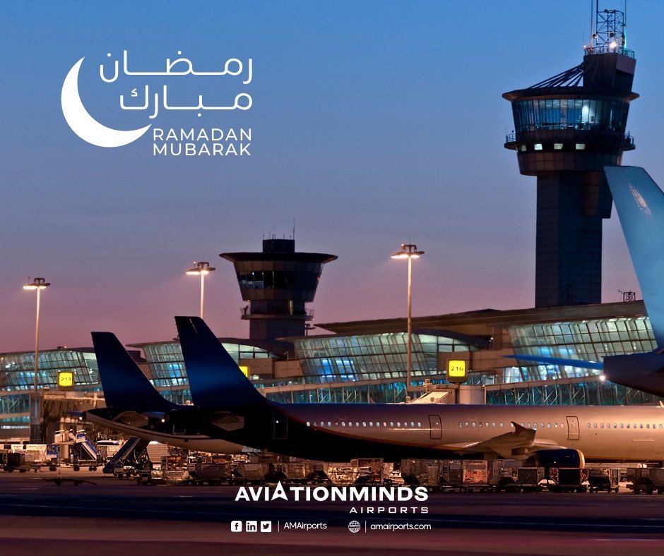 AMAirports's tweet photo. بمناسبة حلول شهر رمضان المبارك، يشرفنا أن نرفع أسمى آيات التهاني والتبريكات وأعظم وأصدق عبارات الأماني لكم وكل عام وانتم بخير وسلام.

On this Holy occasion, we express our highest verses of congratulations and blessings and the most sincere wishes to everyone. Ramadan Mubarak! https://t.co/zOY9XOxlFY