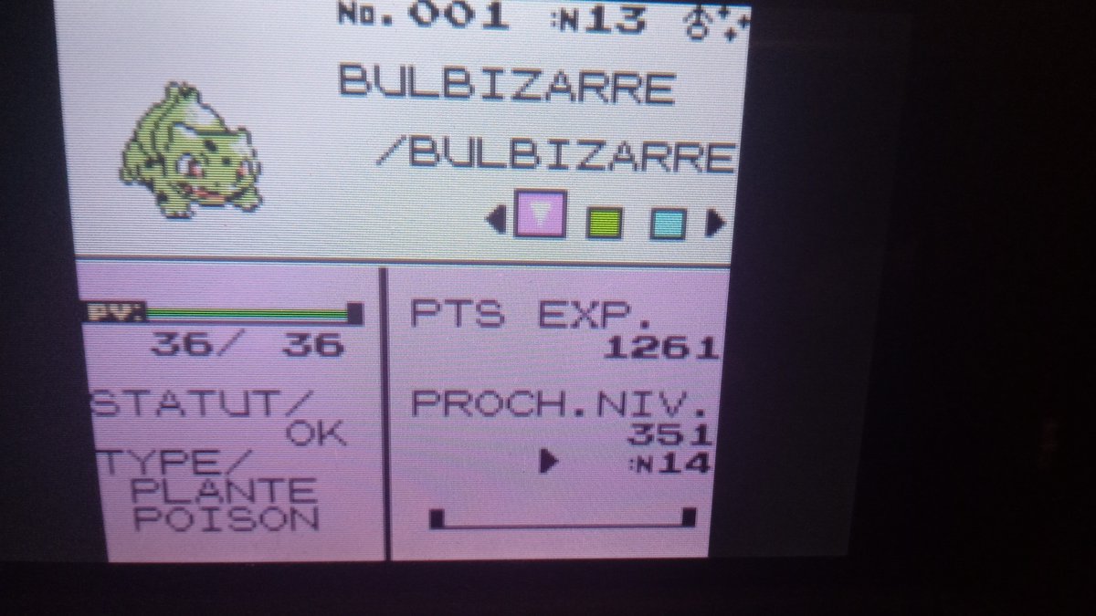 J'AI FAIT UN DOUBLÉ MDR ! 
Bulbizarre shiny 1G en 9690 Resets sur Pokémon Bleu !
Il est tombé vers 23h50 Hier trop heureux ce fou m'a fait galérer xD

2/3 plus que Salamèche à faire !