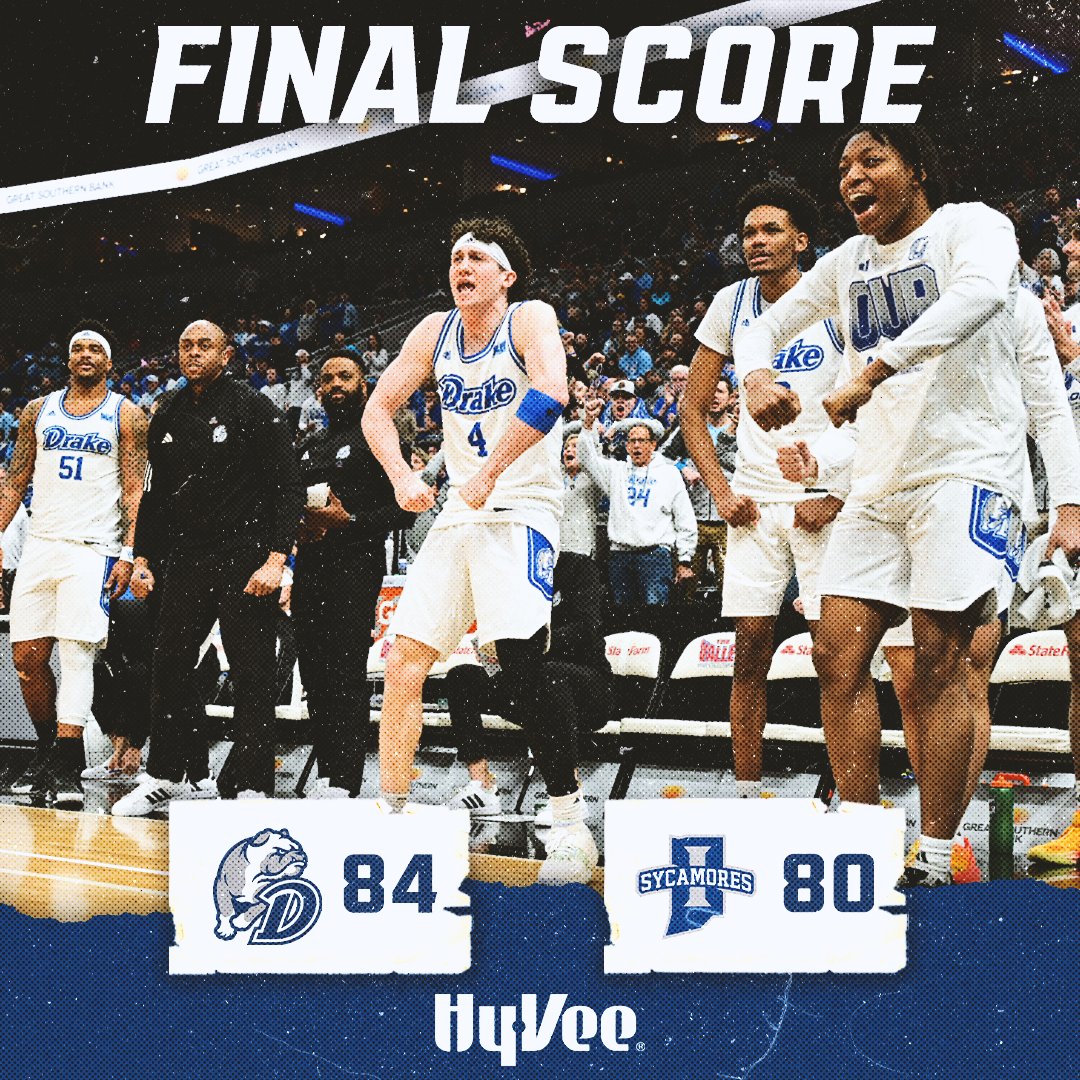 DrakeBulldogsMB's tweet photo. 𝗪𝗘 𝗥𝗔𝗡 𝗜𝗧 𝗕𝗔𝗖𝗞!

DeVries | 27 points, 7 rebounds, 5 assists
Wright | 17 points, 3 rebounds
Brodie | 17 points, 8 rebounds
Enright | 9 points, 3 assists

#DrakeALLIN
#DSMHometownTeam https://t.co/OzM0QqxuP3