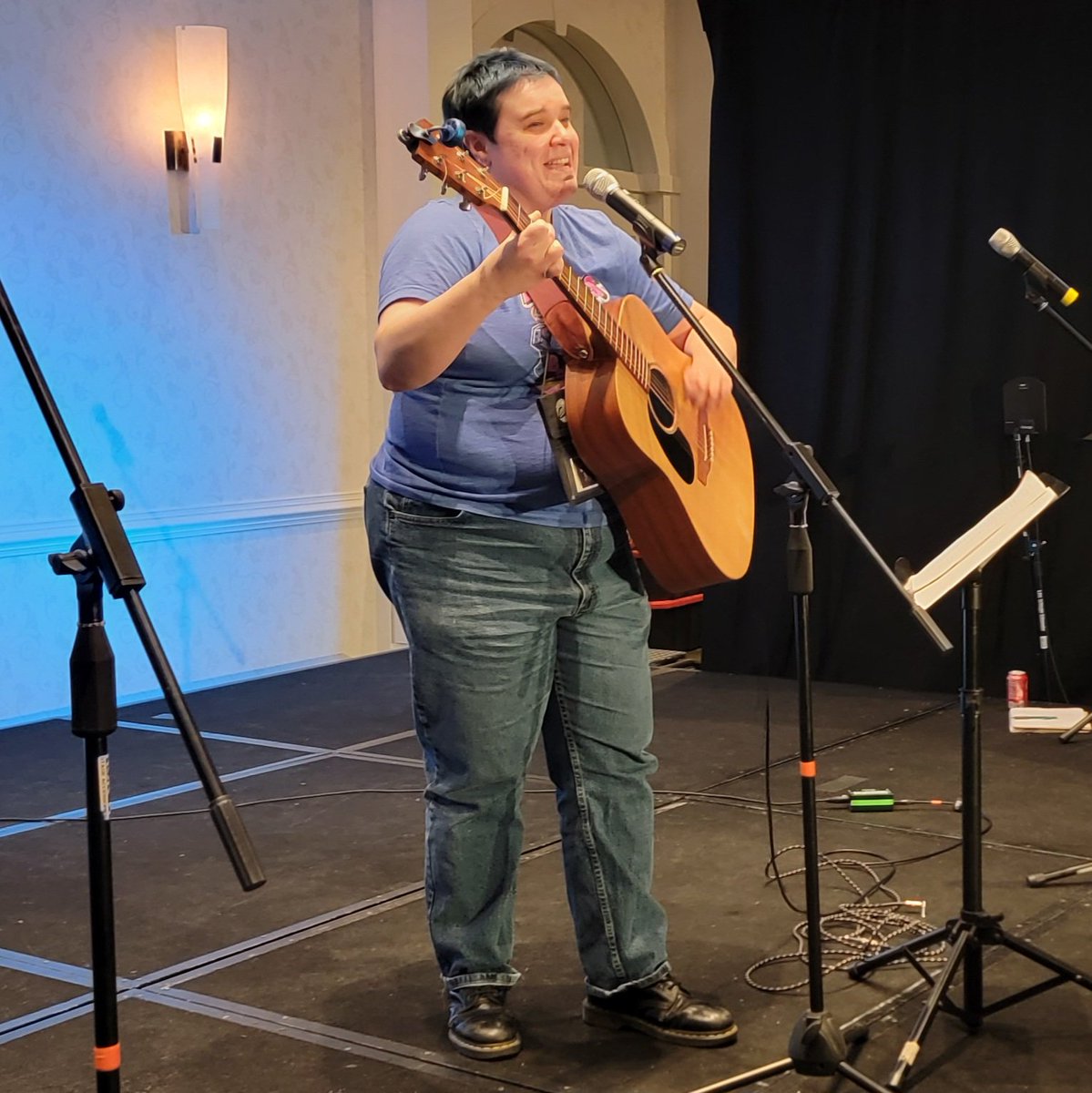 Now performing: THE COMEDY MUSIC SMACKDOWN featuring ALL OUR ACTS THIS WEEKEND! Tune into the MarsCon 2024 Comedy Music Track! Video: twitch.tv/marscondementia Audio: dementiaradio.org:8027