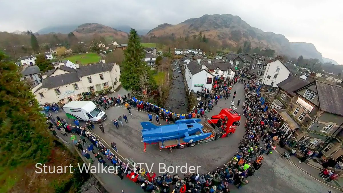 StuWalkerPhotos's tweet image. Donald Campbell's Bluebird K7 returns to Coniston.