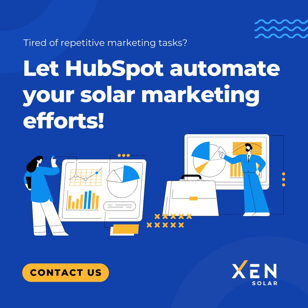 SolarXen's tweet image. Tired of repetitive marketing tasks? Let HubSpot automate your solar marketing efforts! Schedule social media posts, segment your audience, &amp;amp; personalise content. Spend less time on admin and more time in the sun! 🌞 hubs.ly/Q029nNzl0 

 #SolarMarketing #HubSpotAutomation