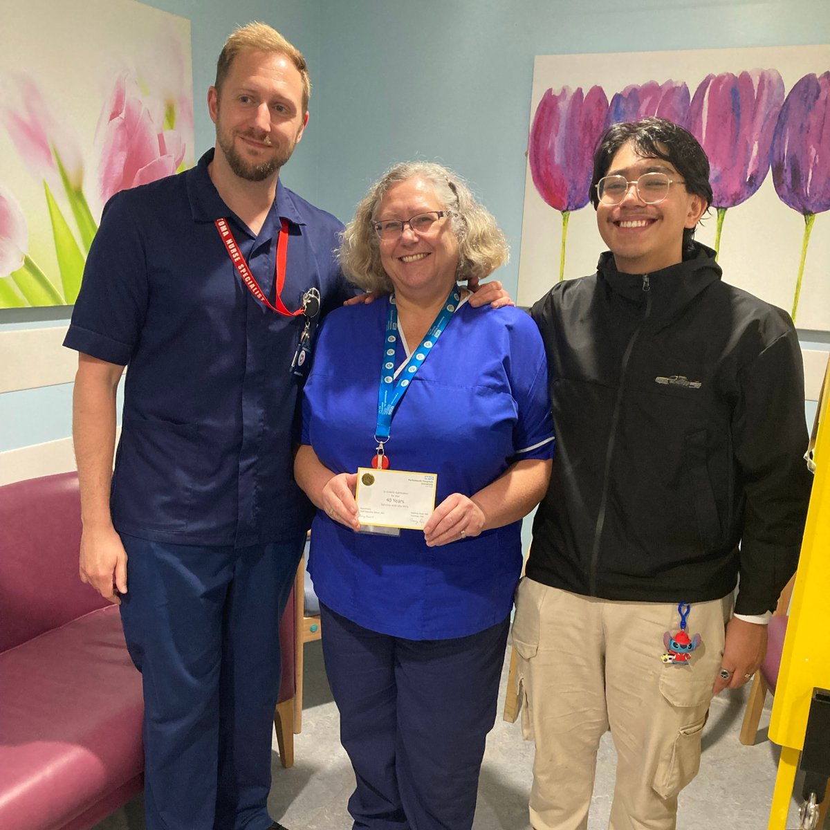 PHU_NHS's tweet photo. Happy Mother's Day!
Orthopaedic Nurse Practitioner Jeanie Fitch has spent more than four 40 years at the Trust.
Her career in healthcare has inspired her son to go into healthcare and work at PHU!
#ProudToBePHU #mothersday #LongServiceSunday https://t.co/qVl4O40f2E