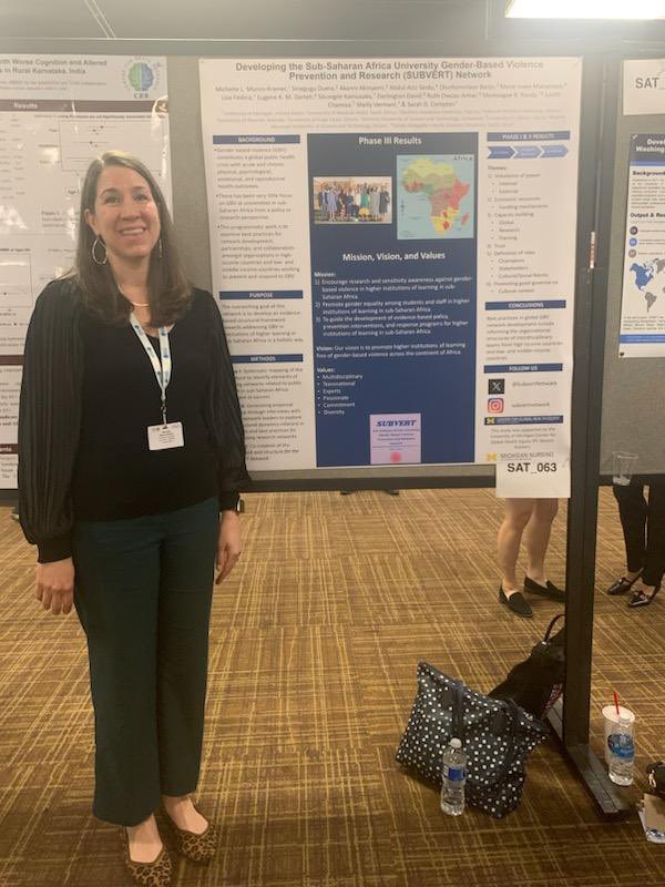 Michelle Munro-Kramer (@munrokramer) on Twitter photo Proud to represent the <a href="/SubvertNetwork/">SUBVERTNetwork</a> in presenting our important work to address #GBV among university students in sub-Saharan Africa at #CUGH2024 with some great <a href="/UMichNursing/">U-M School of Nursing</a> and <a href="/UM_GlobalOBGYN/">University of Michigan Global OBGYN</a> colleagues! Proud to represent the <a href="/SubvertNetwork/">SUBVERTNetwork</a> in presenting our important work to address #GBV among university students in sub-Saharan Africa at #CUGH2024 with some great <a href="/UMichNursing/">U-M School of Nursing</a> and <a href="/UM_GlobalOBGYN/">University of Michigan Global OBGYN</a> colleagues!