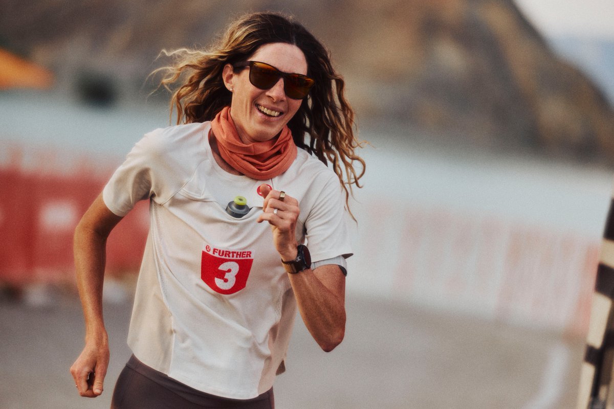 🚀 TO THE MOON 🚀 @runcamille continues to rewrite history books. She set four (4) new women’s World Bests at #lululemonFURTHER: 🔘 3-day World Best with 342.091 miles 🔘 300mi at 59:54:28 🔘 500K at 62:50:17 🔘 400mi 88:34:26