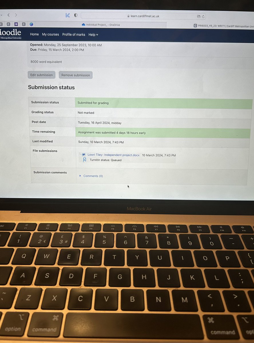 Dissertation submitted 🎉🎉 What a busy couple of weeks researching all things teacher well-being! 👩‍🏫 Exciting times ahead 😄