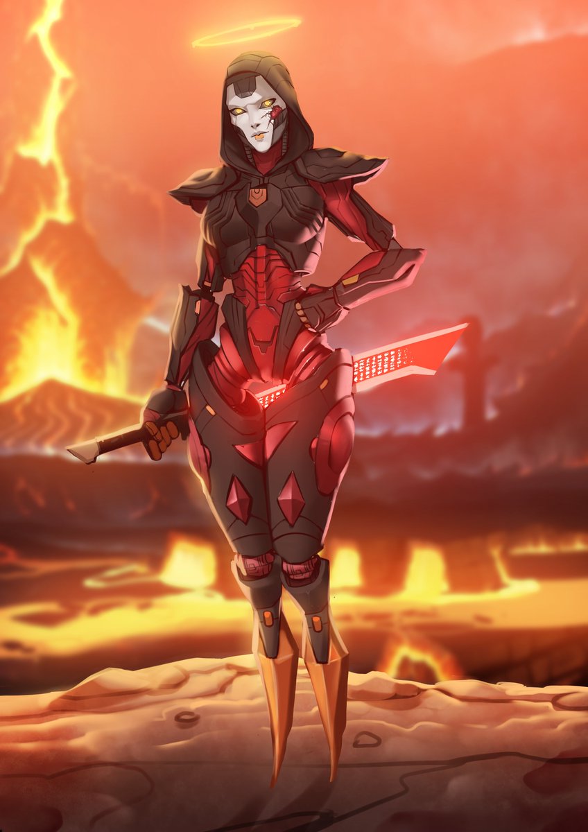 boomshootart's tweet photo. #Ash from #Titanfall2 as #Maykr cyborg in #DoomEternal
Art by @LoginovLS
Based on her #FallenAngel skin in #ApexLegends 

#crossover #doom #angel #crossover #darkangel #crucible #angelofdeath #apexash #ashapex #apexlegendsash #ashapexlegends #makyr #titanfall #argentenergy #apex https://t.co/CleL0eV7bP