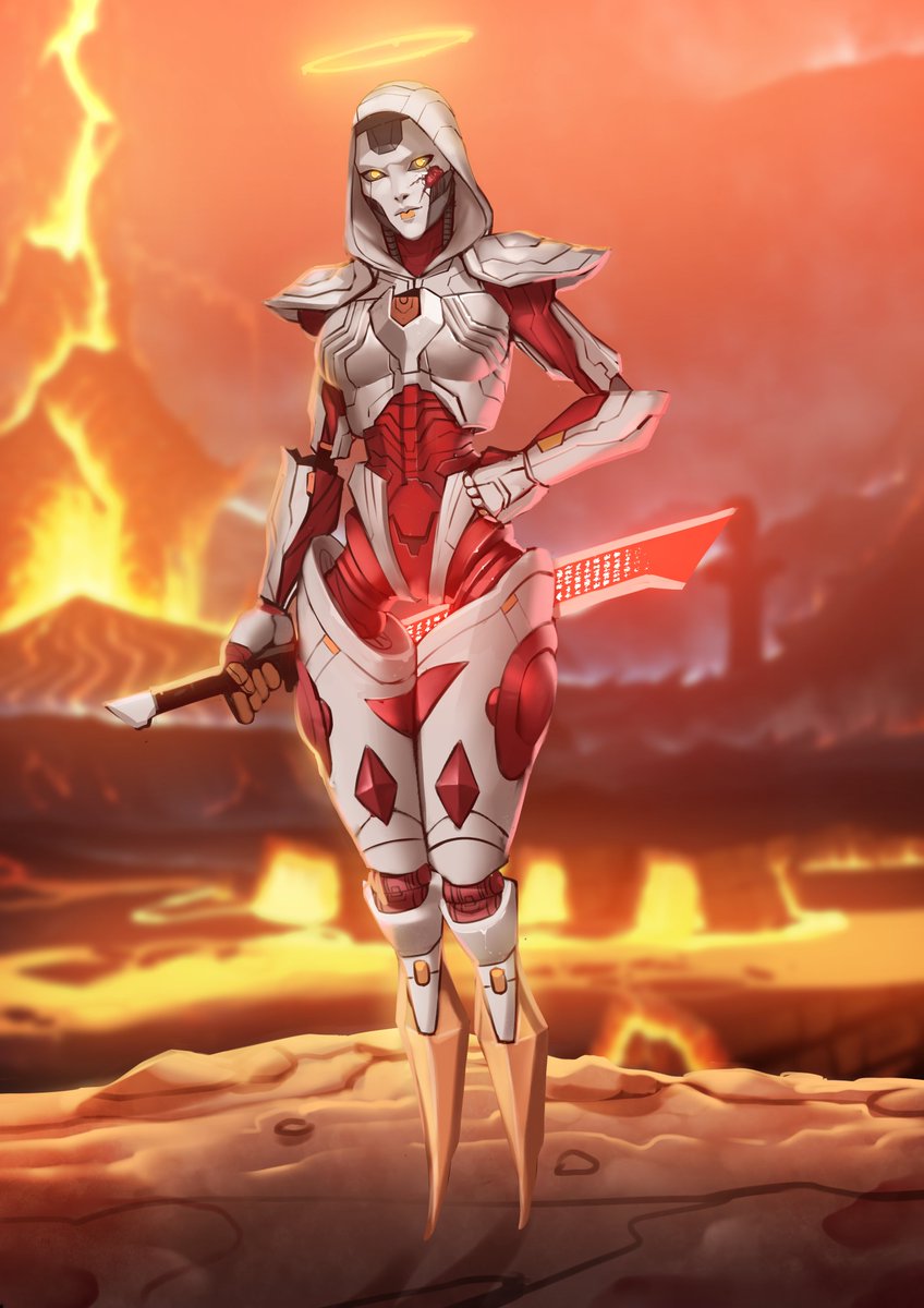 boomshootart's tweet photo. #Ash from #Titanfall2 as #Maykr cyborg in #DoomEternal
Art by @LoginovLS
Based on her #FallenAngel skin in #ApexLegends 

#crossover #doom #angel #crossover #darkangel #crucible #angelofdeath #apexash #ashapex #apexlegendsash #ashapexlegends #makyr #titanfall #argentenergy #apex https://t.co/CleL0eV7bP