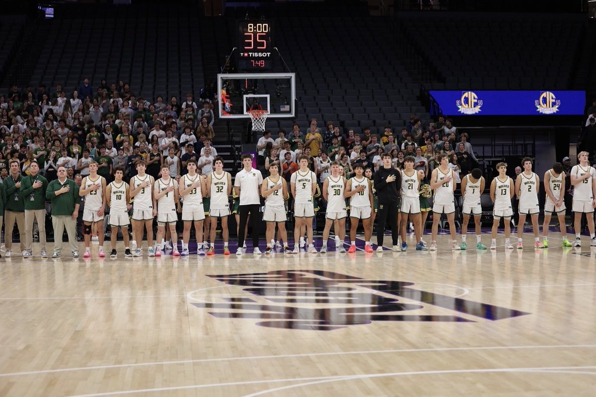 BasketballSrv's tweet photo. An amazing season that is not going to be forgotten for a very long time. 29 wins, Damien Gold Champs, EBAL League Champs, NCS Open participant, Nor Cal Champions and State Runner-Up. Not bad for a public school filled with guys who have grown up together. Go Wolves and #Believe https://t.co/od0QvdgBjo