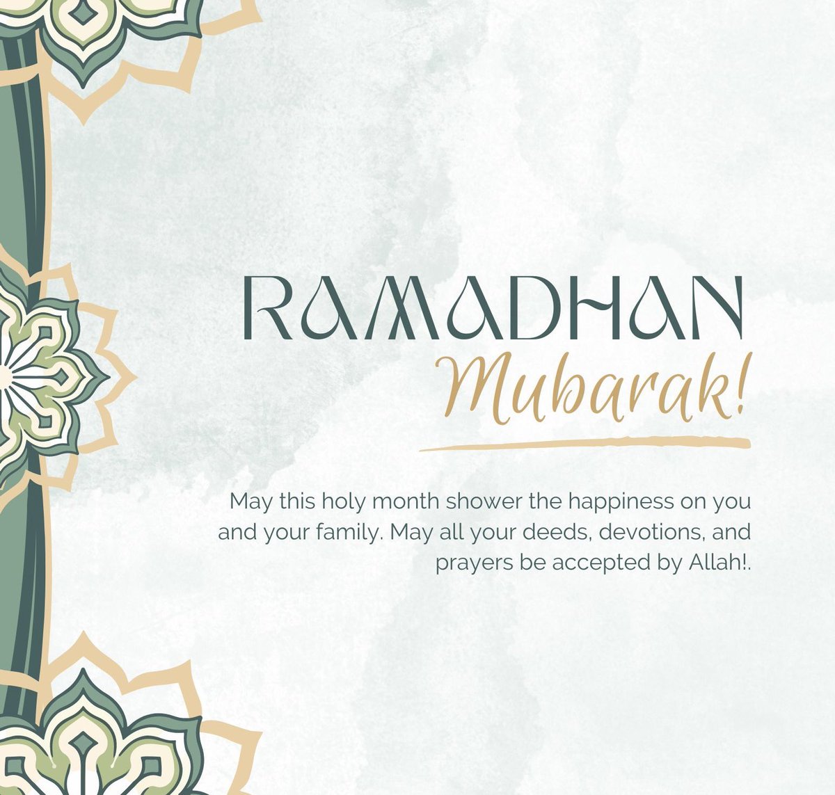 The Ahmadiyya Muslim Community of Mississauga would like to wish you a blessed #RamadanKareem.

The month of Ramadan is more than fasting. It is time for spiritual growth through patience, acts of kindness and being helpful. Share your prayers and love with all those around you.