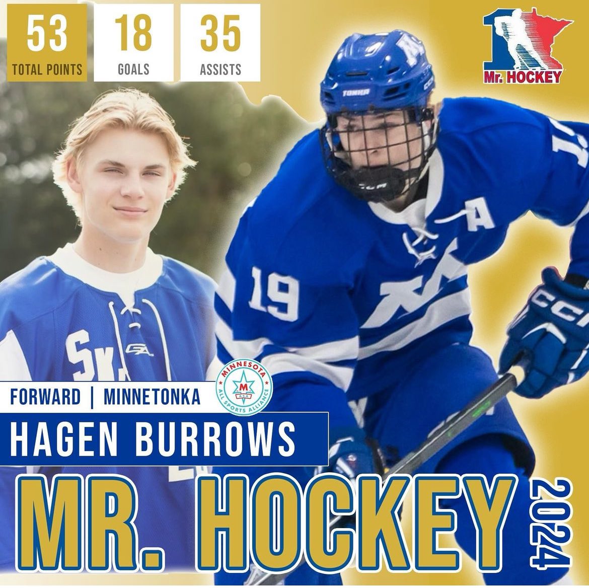 Mr. Hockey Minnesota (@mrhockeyaward) on Twitter photo 