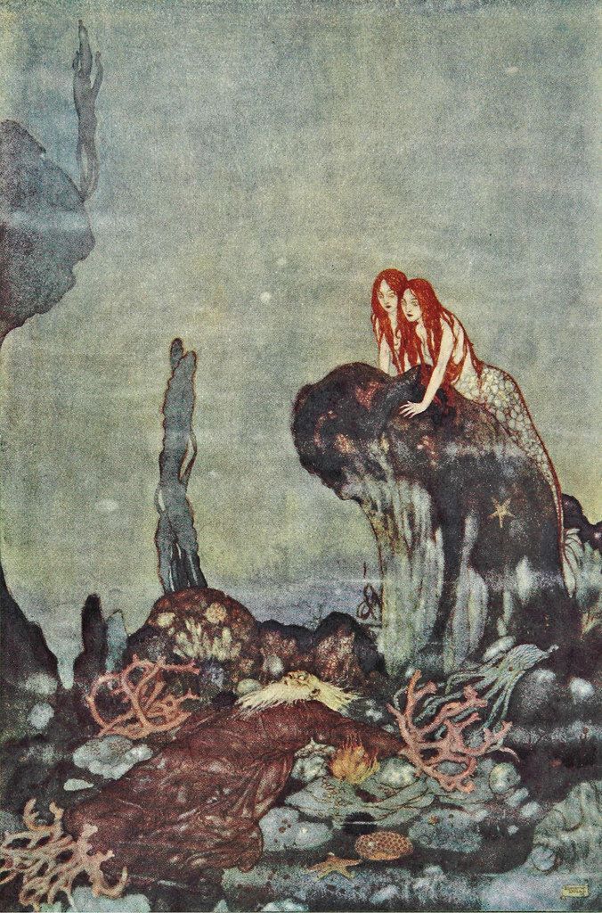 'Full fathom five…' by Edmund Dulac, from a 1915 edition of The Tempest. From our essay by @drgregorytate on the attempts of a Victorian polymath to reconcile the languages of poetry and science: buff.ly/33ji8NK