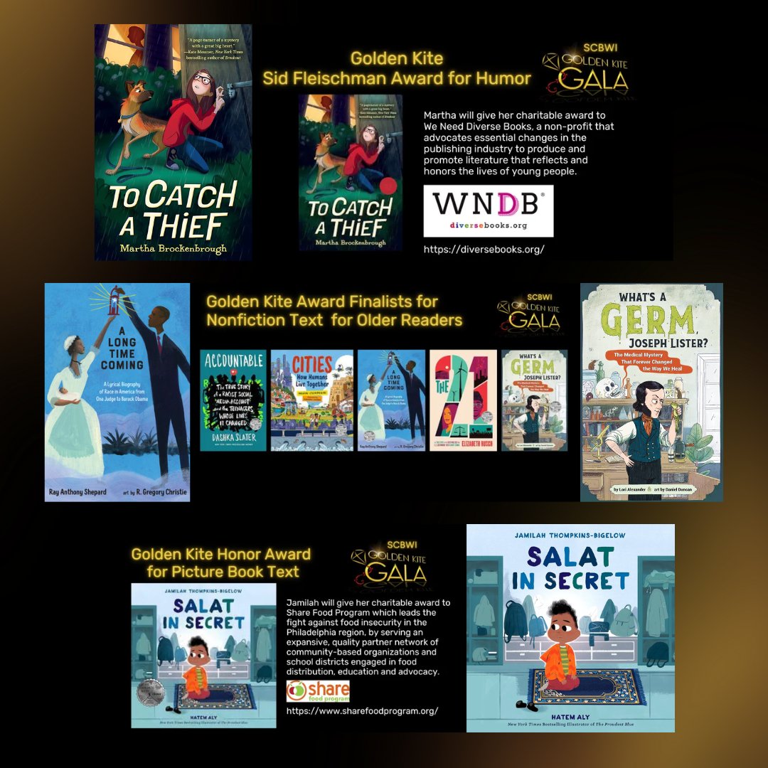 Congratulations to all ABLA authors and titles represented at the Golden Kite Awards! @mbrockenbrough @rayanthonyshep5 @LoriJAlexander @jtbigelow *indicated title sold prior to ABLA rep