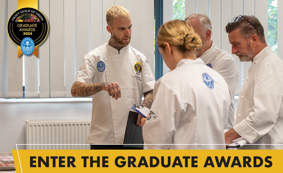 Do you have a talented chef or pastry chef aged under 25 working in your kitchen? We’d love you to encourage them to enter the Graduate Awards this year &gt;&gt; craftguildofchefs.org/competitions/g… #CGCGradAwards