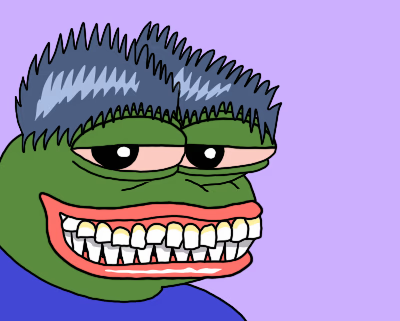 bertstachios's tweet photo. we like the teef @Matt_Furie https://t.co/UaVtymXNE5
