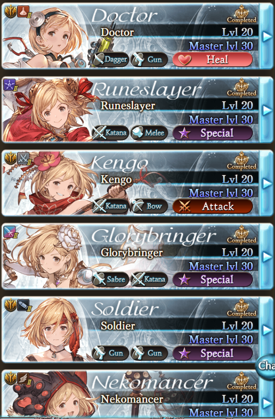 vgMiau's tweet photo. Finally, now with Tormentor done I have now gotten master level 30 with all classes! https://t.co/q8vbWYk32u
