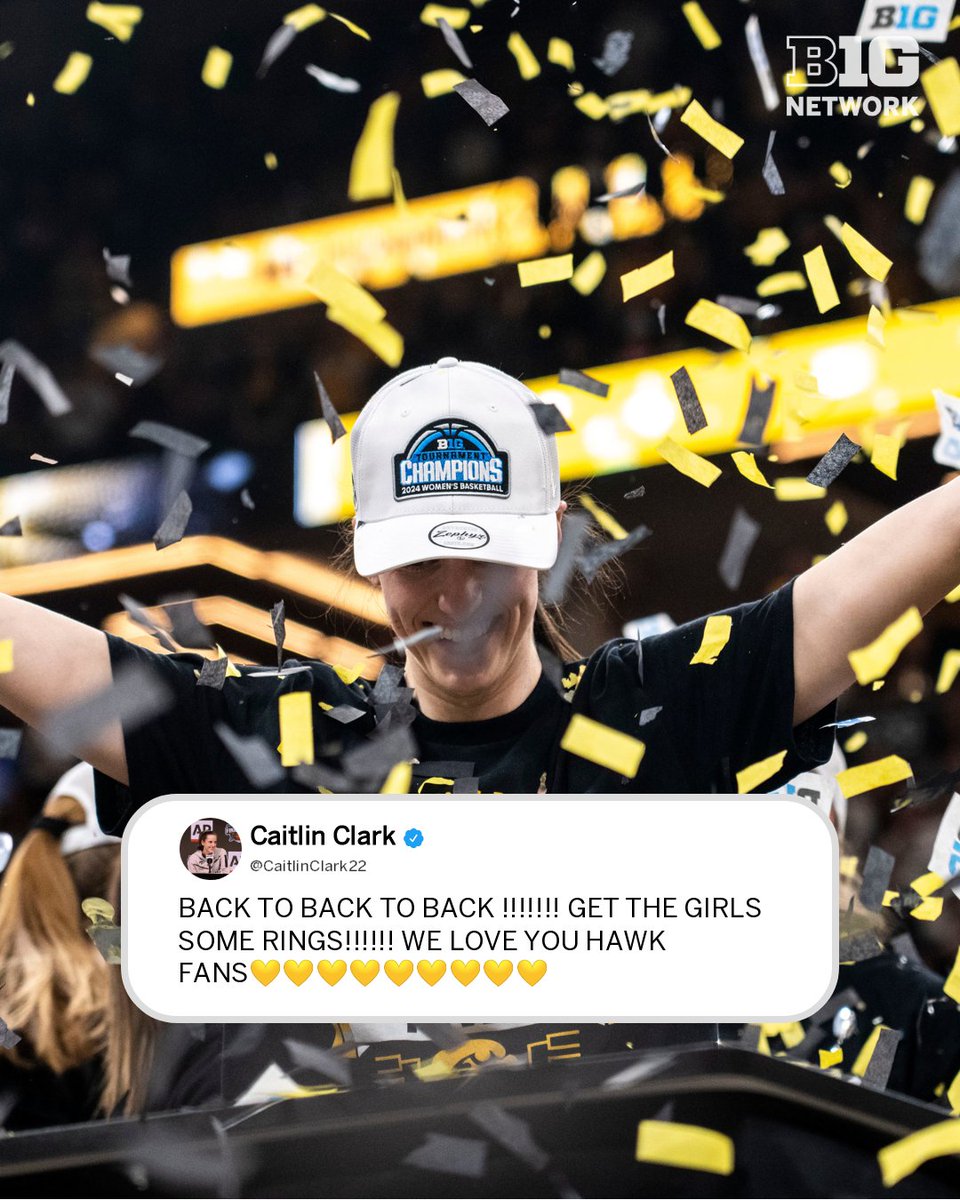 And Iowa fans love this <a href="/IowaWBB/">Iowa Women's Basketball</a> team. 🏆🏆🏆