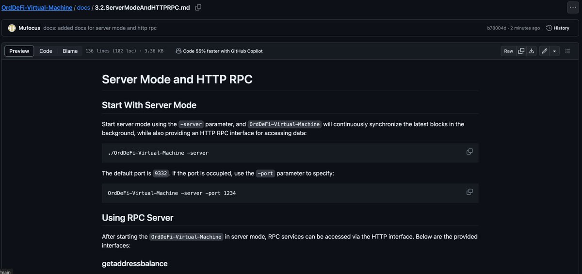 Release of OrdDeFi-Virtual-Machine v1.6.0: Introducing server mode for continuous updating of indexer data, along with HTTP RPC support.

github.com/OrdDeFi/OrdDeF…

github.com/OrdDeFi/OrdDeF…