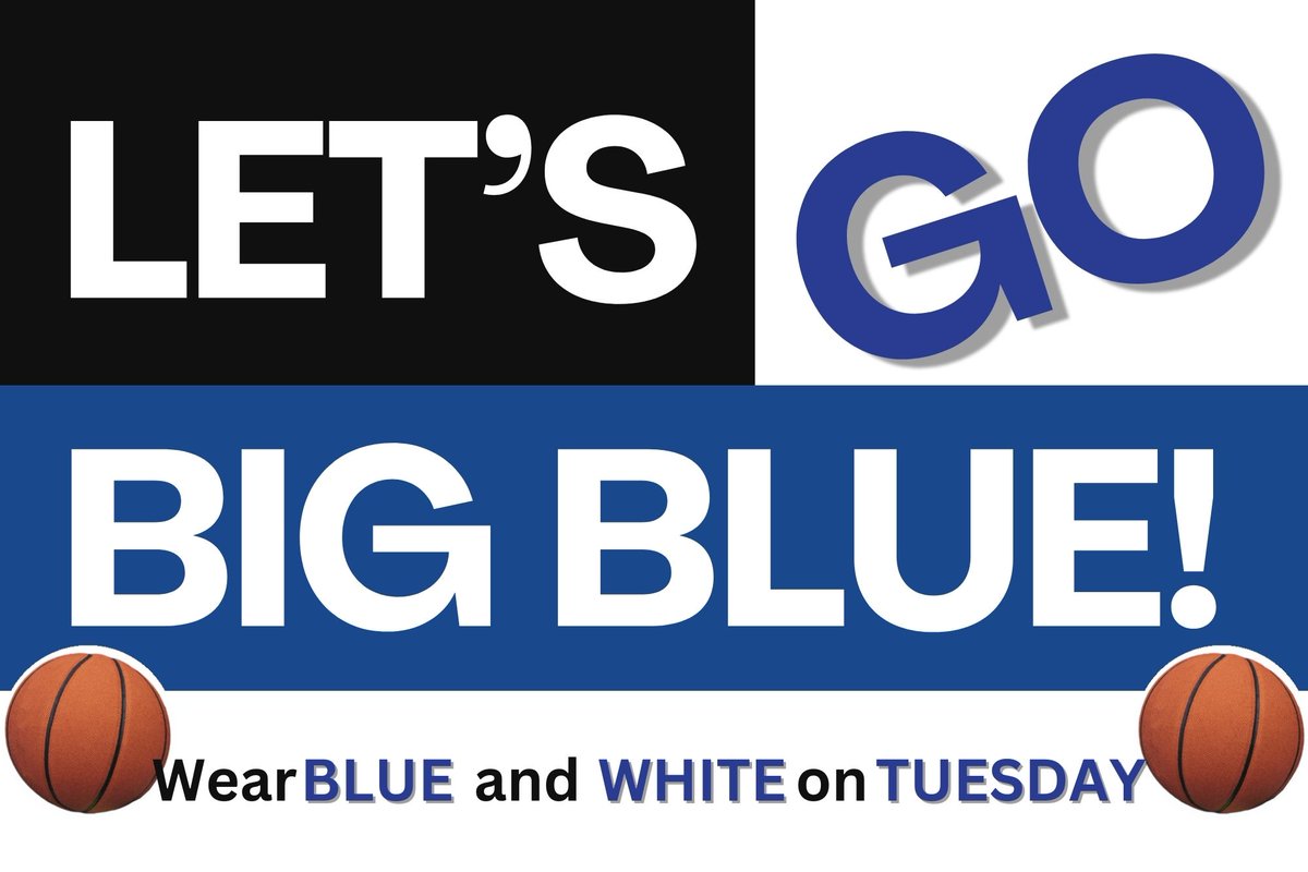 Blue Devil Nation, wear BLUE &amp; WHITE on Tuesday! 💙🏀 Show your support for the varsity boys' basketball team as they face Glenoak in the OHSAA Regional Semifinal. #GoBigBlue 

🗓️Tuesday, March 12
🕖7:00 PM📍MAC Kent State (1025 Risman Dr., Kent)
🎫 ohsaa.org/tickets