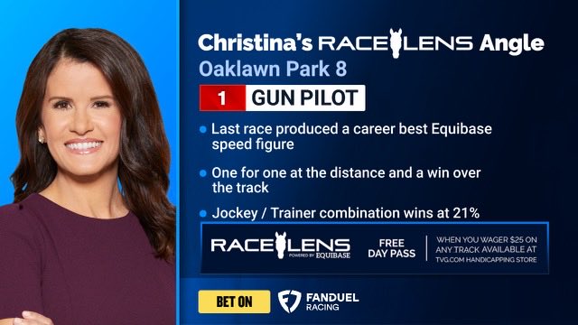 ChristinaBlackr's tweet photo. Sunday Race Lens coming up in the next at ⁦@OaklawnRacing⁩ ! 
⁦@Equibase⁩ ⁦@TVG⁩ https://t.co/ngYdxaQH7r